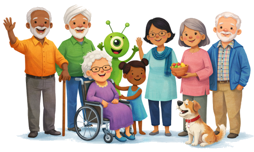 Grandparents and family helpers